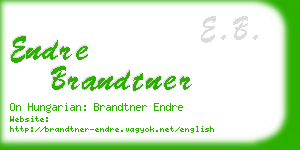 endre brandtner business card